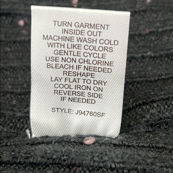 Love Ellie (Stitch Fix) Cardigan Size L Blue & Black Open Front Colorblock NWOT - Picture 9 of 11